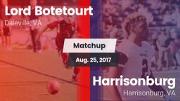 Matchup: Lord Botetourt vs. Harrisonburg  2017