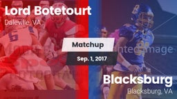 Matchup: Lord Botetourt vs. Blacksburg  2017
