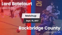 Matchup: Lord Botetourt vs. Rockbridge County  2017