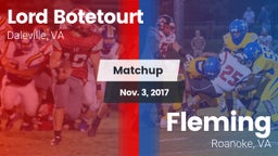 Matchup: Lord Botetourt vs. Fleming  2017