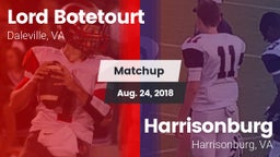 Matchup: Lord Botetourt vs. Harrisonburg  2018