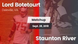 Matchup: Lord Botetourt vs. Staunton River 2018