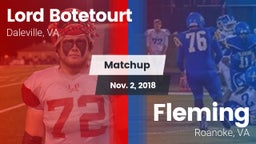 Matchup: Lord Botetourt vs. Fleming  2018
