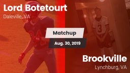 Matchup: Lord Botetourt vs. Brookville  2019