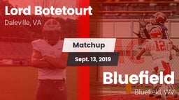 Matchup: Lord Botetourt vs. Bluefield  2019