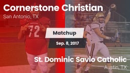 Matchup: Cornerstone Christia vs. St. Dominic Savio Catholic  2017