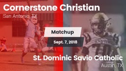 Matchup: Cornerstone Christia vs. St. Dominic Savio Catholic  2018