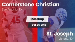 Matchup: Cornerstone Christia vs. St. Joseph  2018