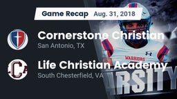 Recap: Cornerstone Christian  vs. Life Christian Academy  2018