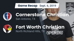 Recap: Cornerstone Christian  vs. Fort Worth Christian  2019