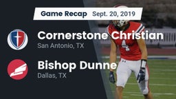 Recap: Cornerstone Christian  vs. Bishop Dunne  2019