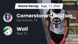 Recap: Cornerstone Christian  vs. Wall  2020