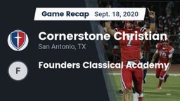 Recap: Cornerstone Christian  vs. Founders Classical Academy 2020