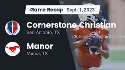 Recap: Cornerstone Christian  vs. Manor  2023
