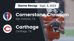 Recap: Cornerstone Christian  vs. Carthage  2023