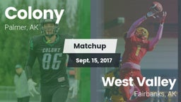 Matchup: Colony vs. West Valley  2017