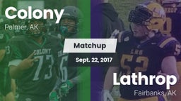 Matchup: Colony vs. Lathrop  2017