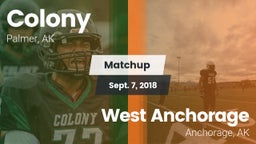 Matchup: Colony vs. West Anchorage  2018