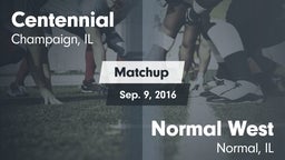 Matchup: Centennial High vs. Normal West  2016