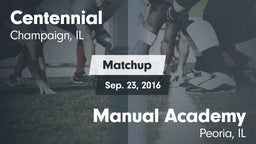 Matchup: Centennial High vs. Manual Academy  2016