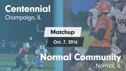 Matchup: Centennial High vs. Normal Community  2016
