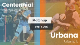 Matchup: Centennial High vs. Urbana  2017