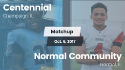Matchup: Centennial High vs. Normal Community  2017