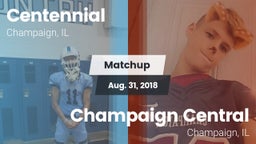Matchup: Centennial High vs. Champaign Central  2018