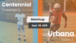 Matchup: Centennial High vs. Urbana  2018