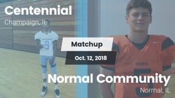 Matchup: Centennial High vs. Normal Community  2018