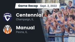 Recap: Centennial  vs. Manual  2022