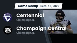 Recap: Centennial  vs. Champaign Central  2022