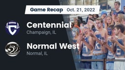 Recap: Centennial  vs. Normal West  2022