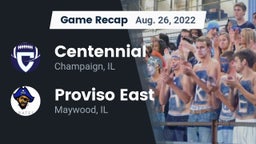 Recap: Centennial  vs. Proviso East  2022