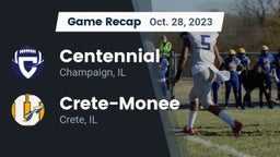 Recap: Centennial  vs. Crete-Monee  2023