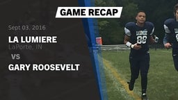 Recap: La Lumiere  vs. Gary Roosevelt 2016