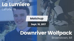 Matchup: La Lumiere vs. Downriver Wolfpack 2017