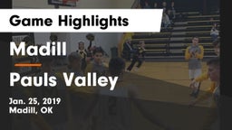 Madill  vs Pauls Valley  Game Highlights - Jan. 25, 2019