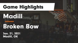 Madill  vs Broken Bow  Game Highlights - Jan. 21, 2021