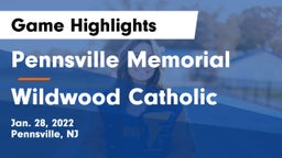 Pennsville Memorial  vs Wildwood Catholic  Game Highlights - Jan. 28, 2022