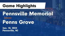Pennsville Memorial  vs Penns Grove  Game Highlights - Jan. 18, 2024