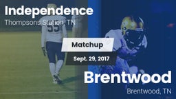 Matchup: Independence High vs. Brentwood  2017