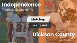 Matchup: Independence High vs. Dickson County  2017