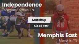 Matchup: Independence High vs. Memphis East  2017