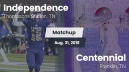 Matchup: Independence High vs. Centennial  2018