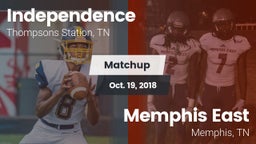Matchup: Independence High vs. Memphis East  2018