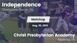 Matchup: Independence High vs. Christ Presbyterian Academy 2019