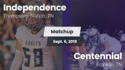 Matchup: Independence High vs. Centennial  2019