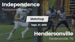 Matchup: Independence High vs. Hendersonville  2019