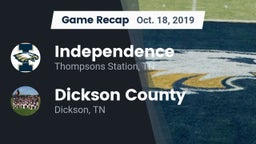 Recap: Independence  vs. Dickson County  2019